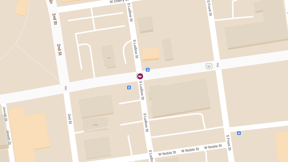 Vehicle Collision With Injuries at S Ludlow St & W Main St
