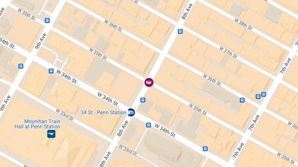 Vehicle Collision With Injuries at W 35th St & 8th Ave