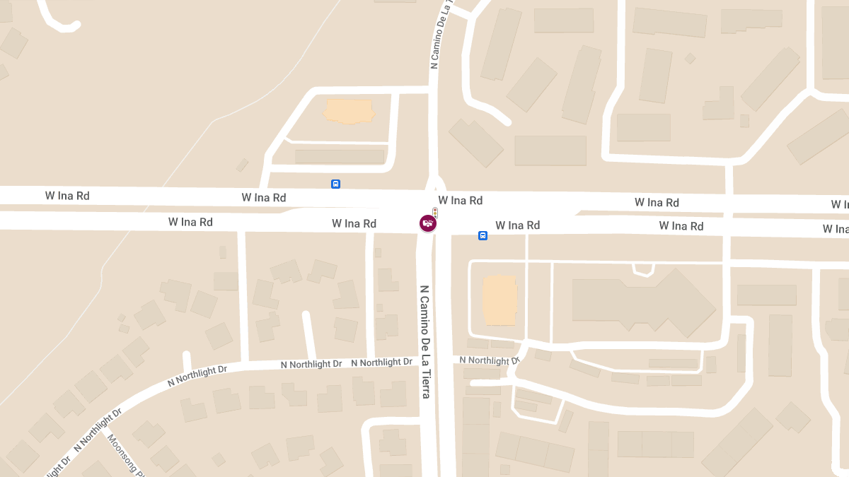 Vehicle Collision With Injuries at W Ina Rd & N Camino de la Tierra