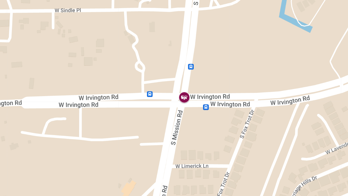 Vehicle Collision With Injuries at W Irvington Rd & S Mission Rd