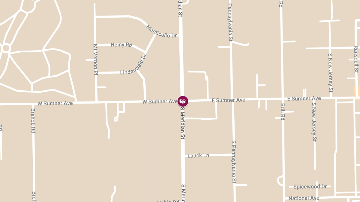 Vehicle Collision With Injuries at W Sumner Ave & S Meridian St