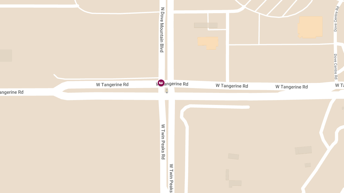 Vehicle Collision With Injuries at W Tangerine Rd & N Dove Mountain Blvd