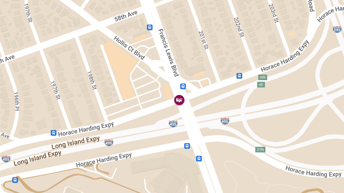 Vehicle Collision With Injuries in Parking Lot at Francis Lewis Blvd & Horace Harding Expy