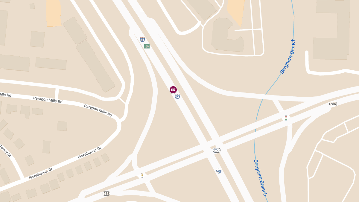 Vehicle Collision at Exit 56 on I-24 W (Harding Pl Exit) Leads to Injuries