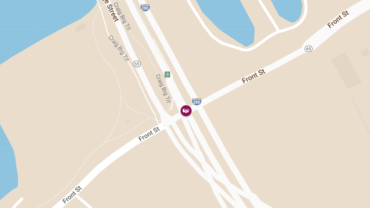 Vehicle Collision at Front St & I-280 S Causes Injuries