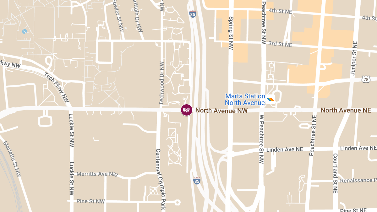 Vehicle Collision at North Ave NW & I-75 S Causes Injuries