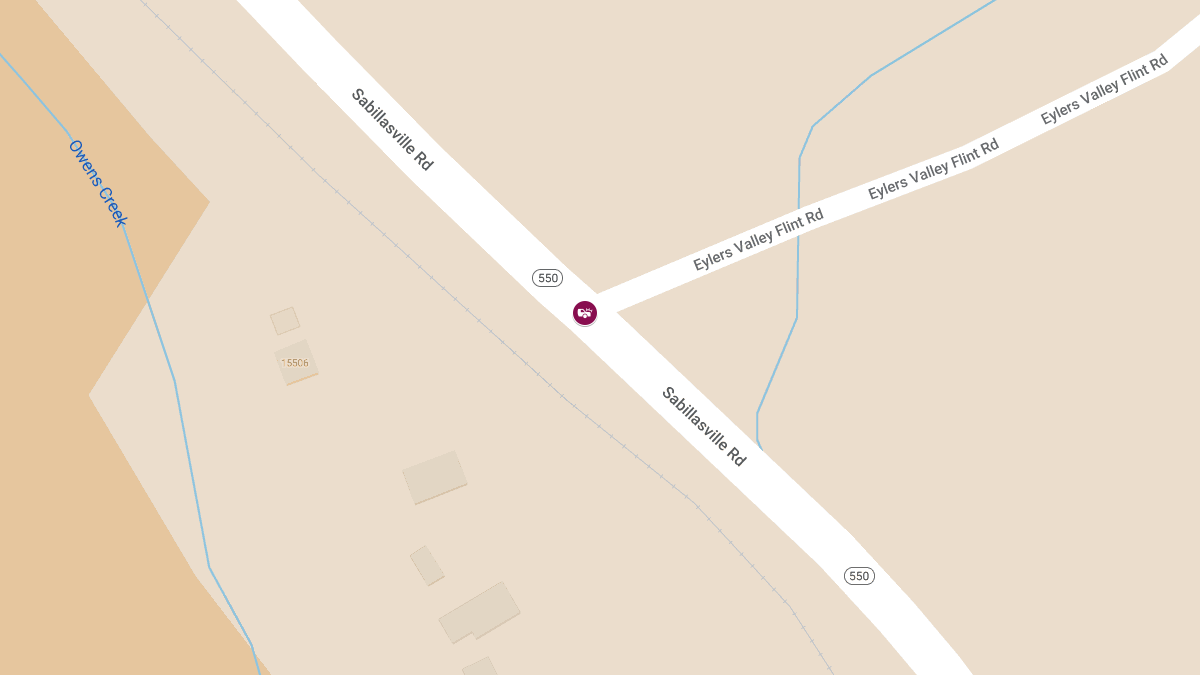 Vehicle Collision at Sabillasville Rd & Eylers Valley Flint Rd