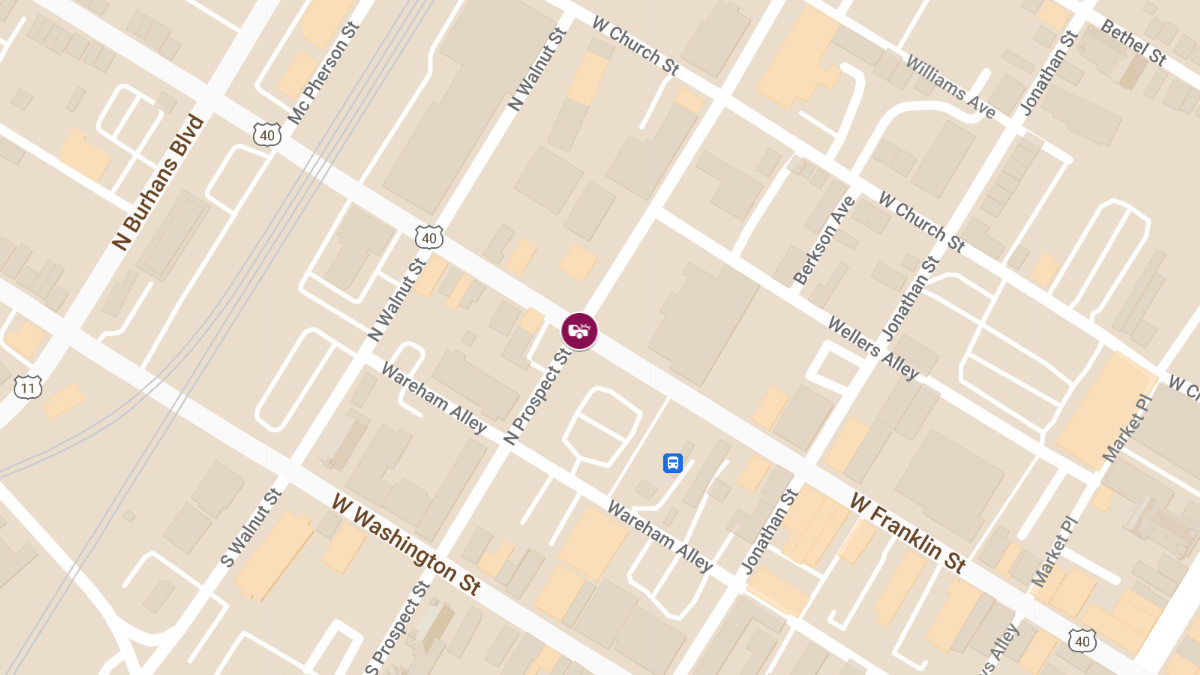 Vehicle Collision at W Franklin St & N Prospect St