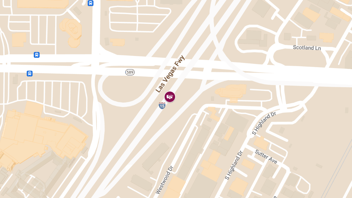 Vehicle Collision on I-15 Southbound near Sahara Ave Results in Injuries