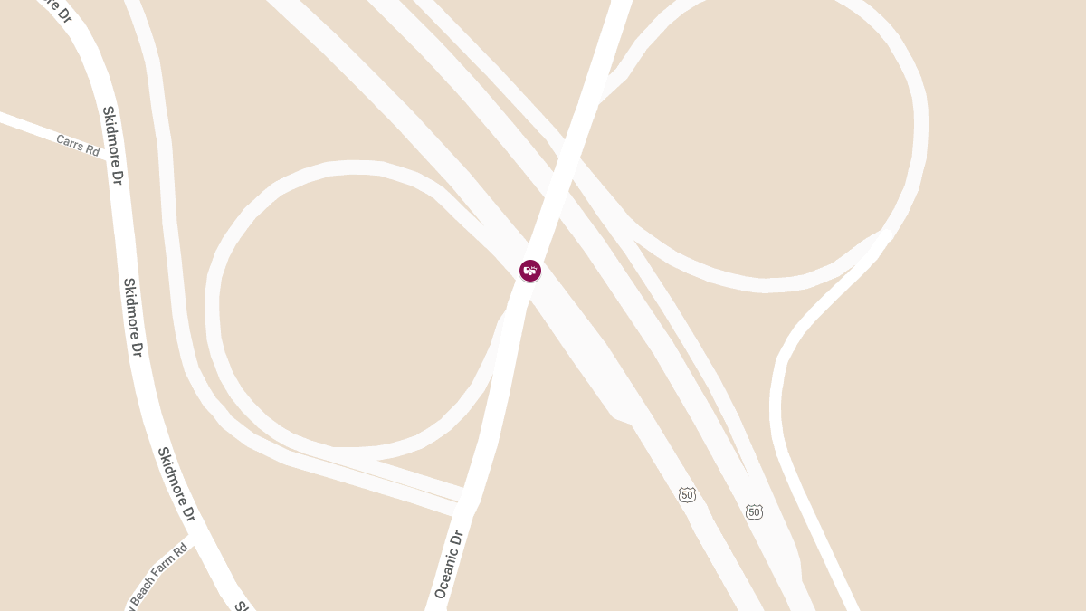 Vehicle Collision on Route 50 East at Oceanic Dr