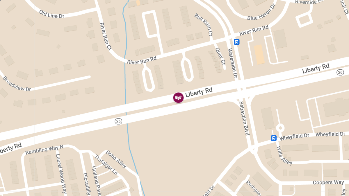 Vehicle Collision with Entrapment on Liberty Rd