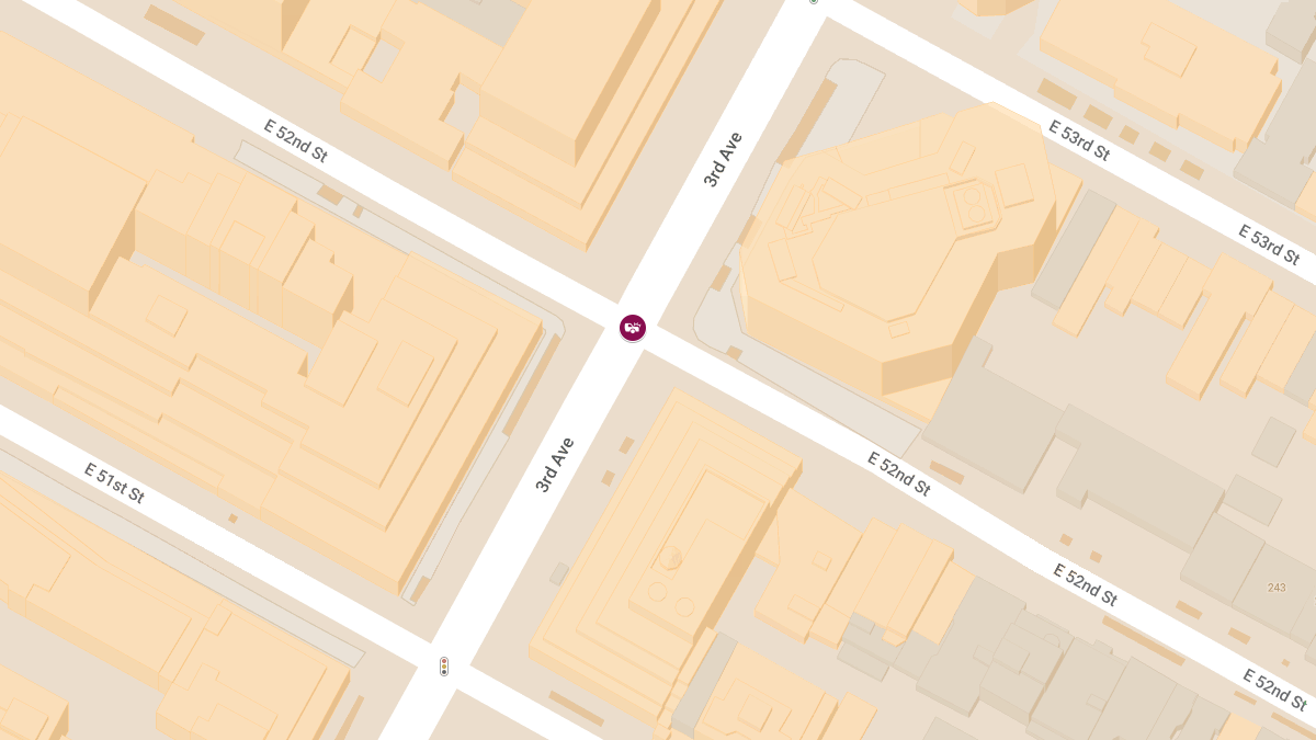 Vehicle Collision with Injuries Involving Fire Department Vehicle at E 52nd St & 3rd Ave