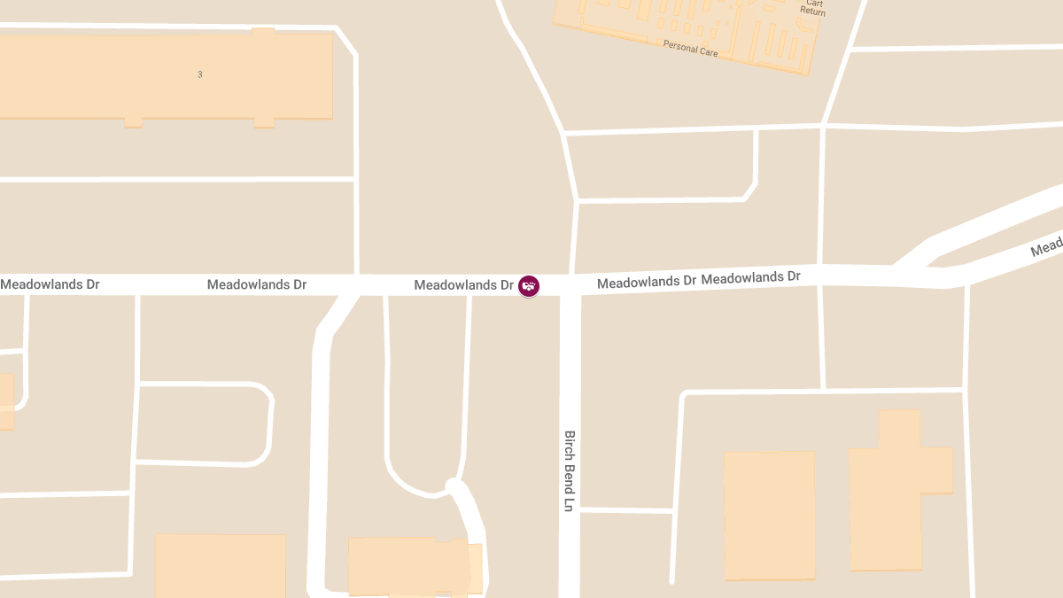 Vehicle Collision with Injuries at 1028 Meadowlands Dr