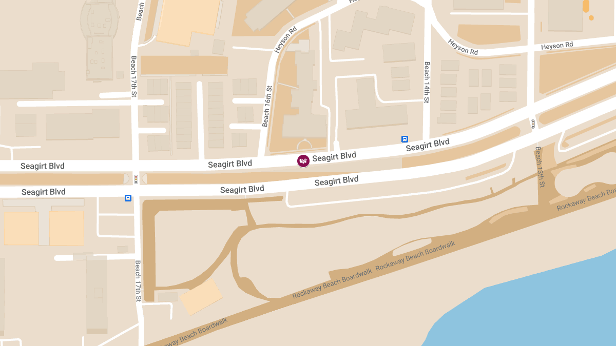 Vehicle Collision with Injuries at 14-30 Seagirt Blvd