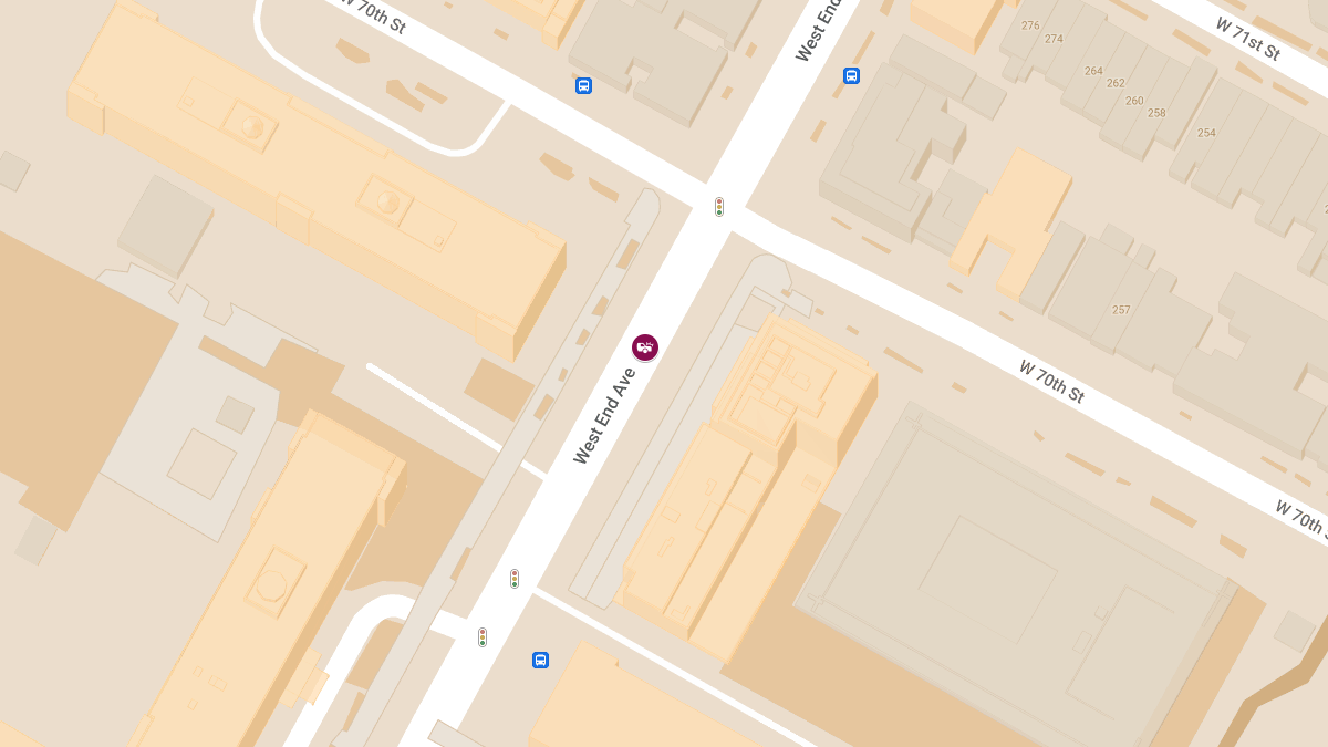 Vehicle Collision with Injuries at 180 W End Ave