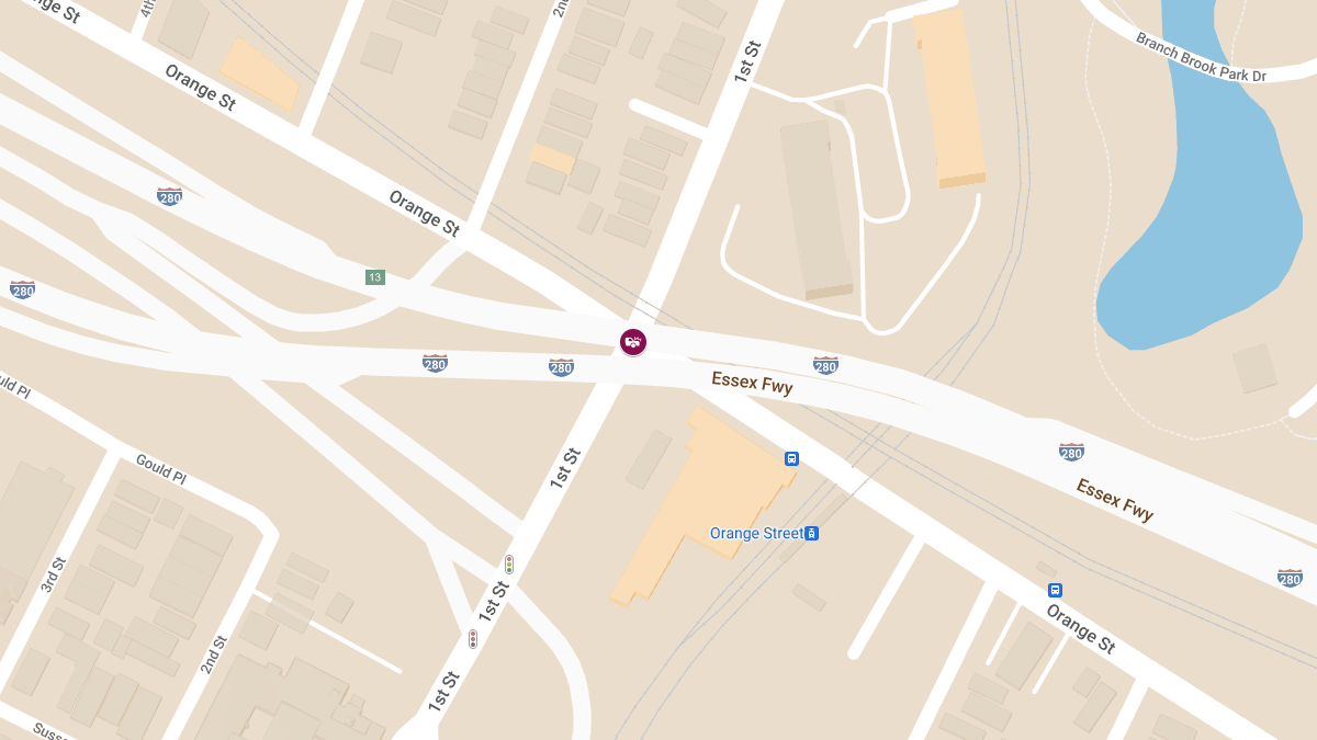 Vehicle Collision with Injuries at 1st St & Orange St