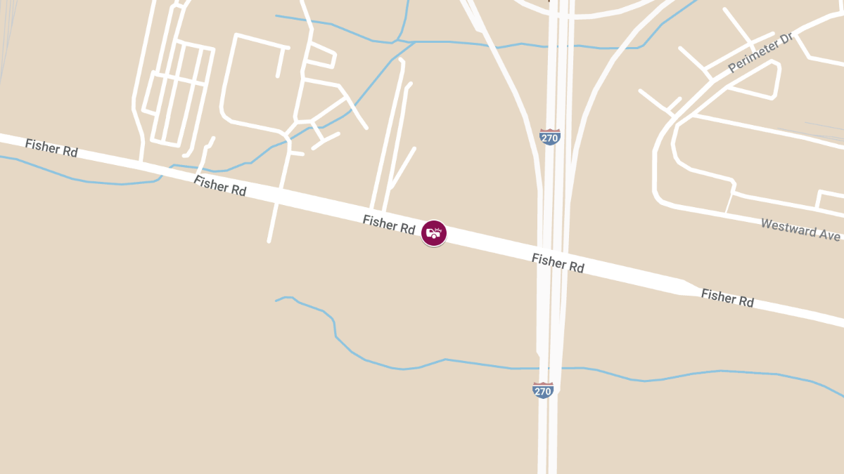 Vehicle Collision with Injuries at 4545 Fisher Rd