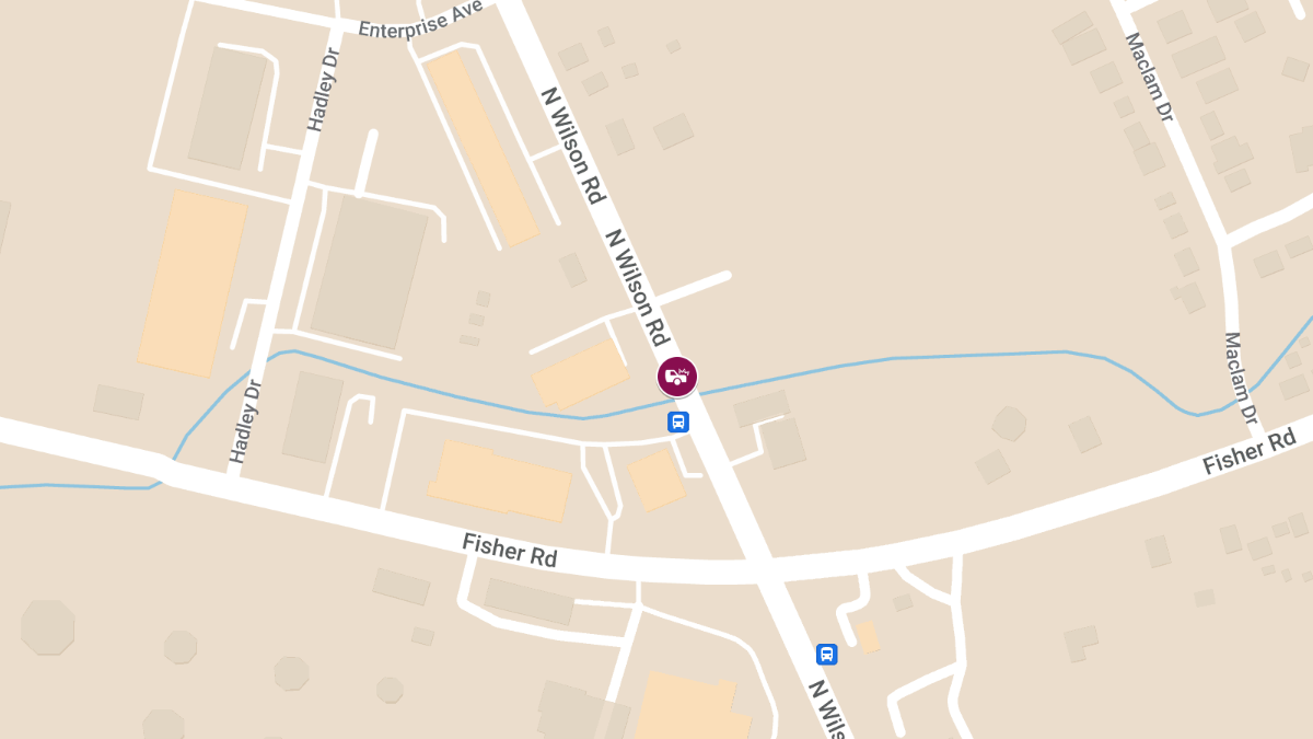 Vehicle Collision with Injuries at 730 N Wilson Rd