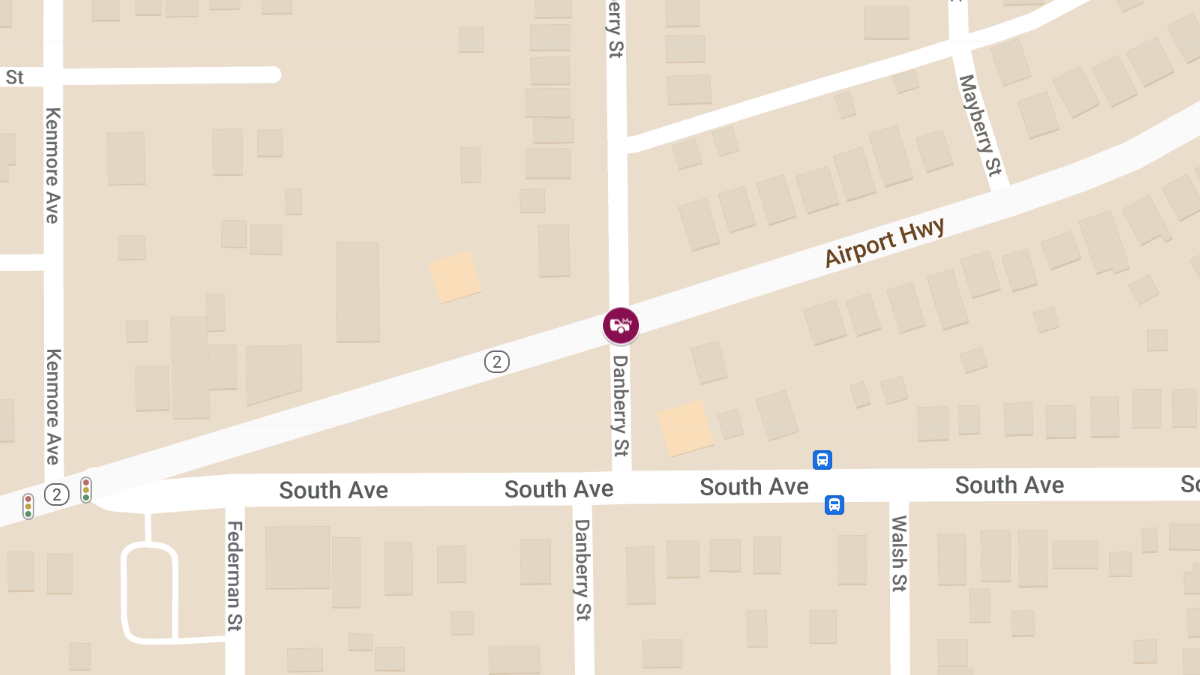 Vehicle Collision with Injuries at Airport Hwy & Danberry St