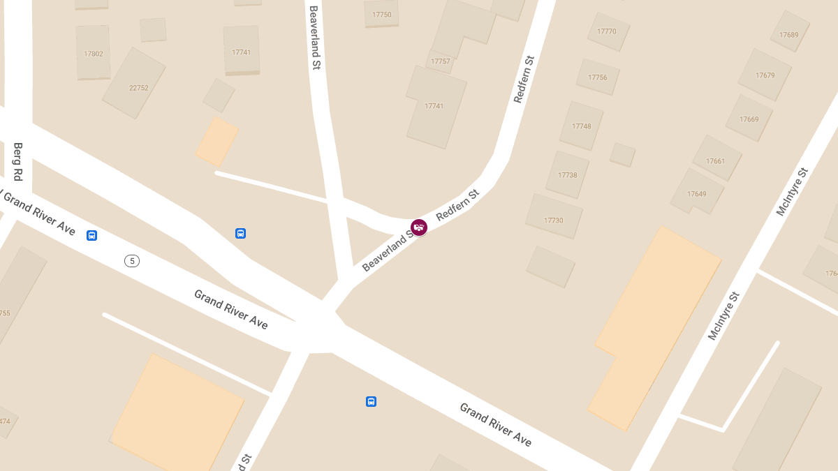 Vehicle Collision with Injuries at Beaverland St & Redfern St