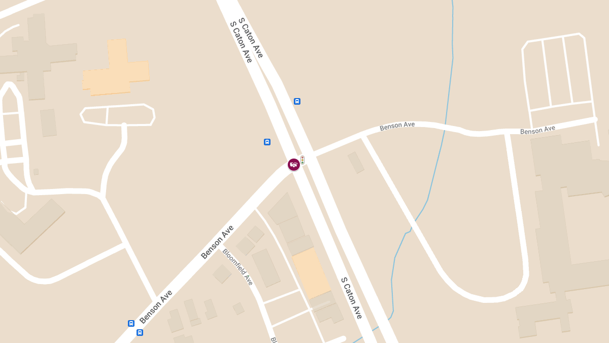 Vehicle Collision with Injuries at Benson Ave & S Caton Ave