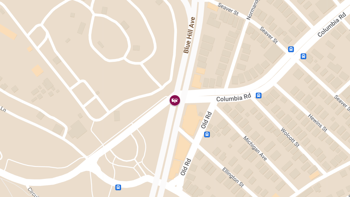 Vehicle Collision with Injuries at Columbia Rd & Blue Hill Ave