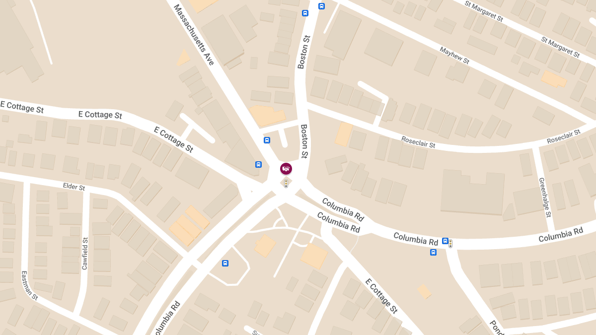 Vehicle Collision with Injuries at Columbia Rd & Massachusetts Ave