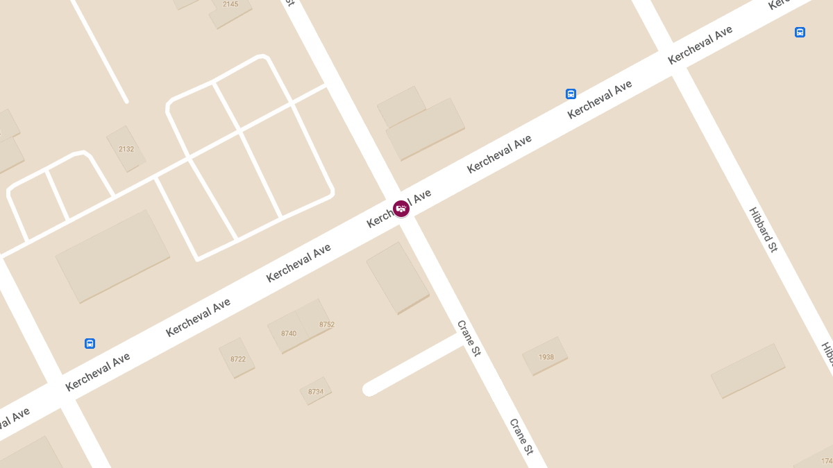 Vehicle Collision with Injuries at Crane St and Kercheval Ave in East Village