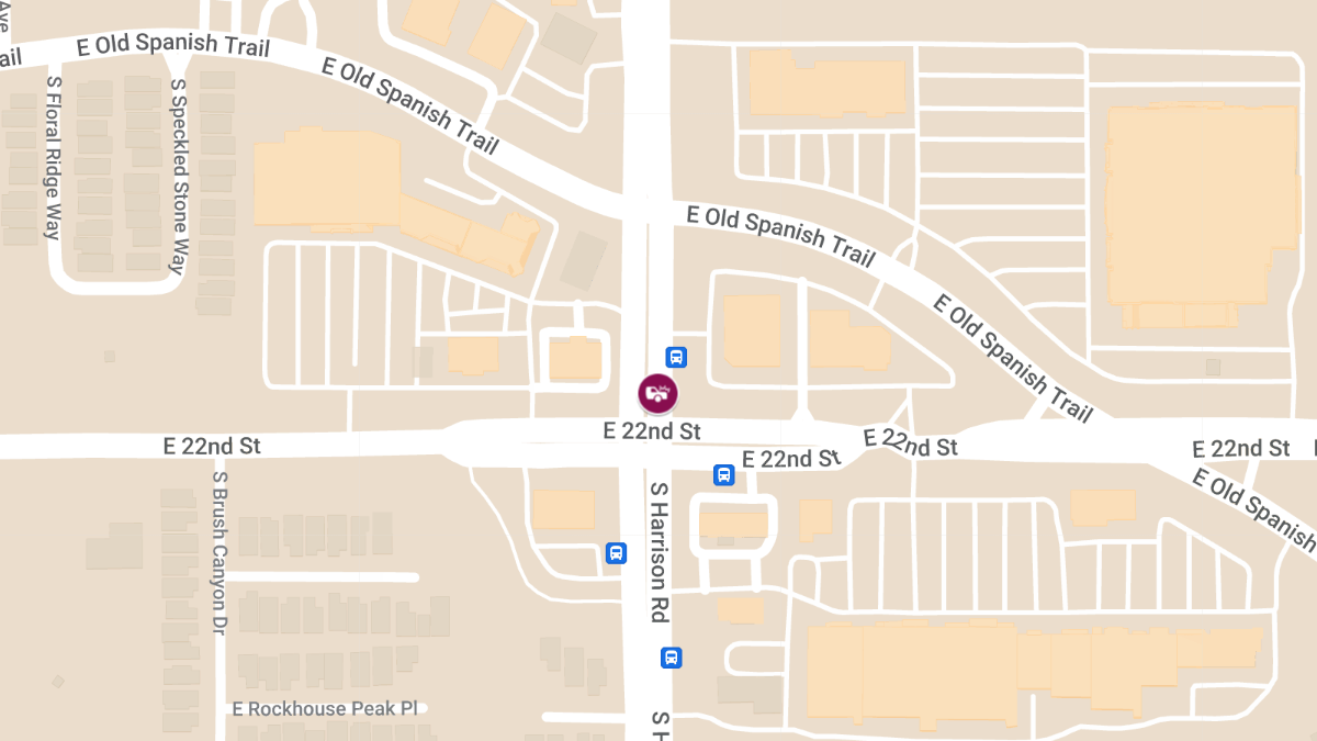 Vehicle Collision with Injuries at S Harrison Rd & E Old Spanish Trl