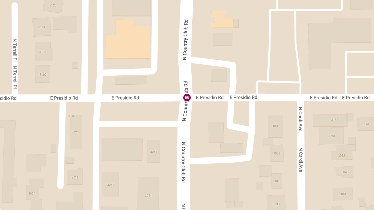 Vehicle Collision with Injuries at E Presidio Rd and N Country Club Rd