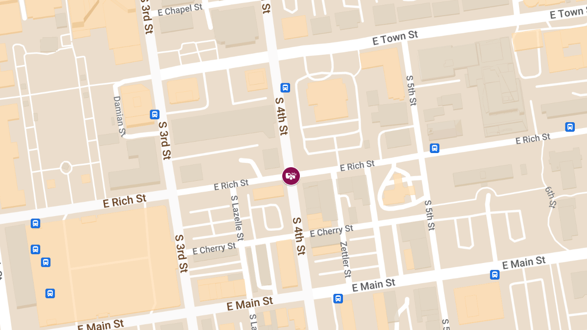Vehicle Collision with Injuries at E Rich St & S 4th St
