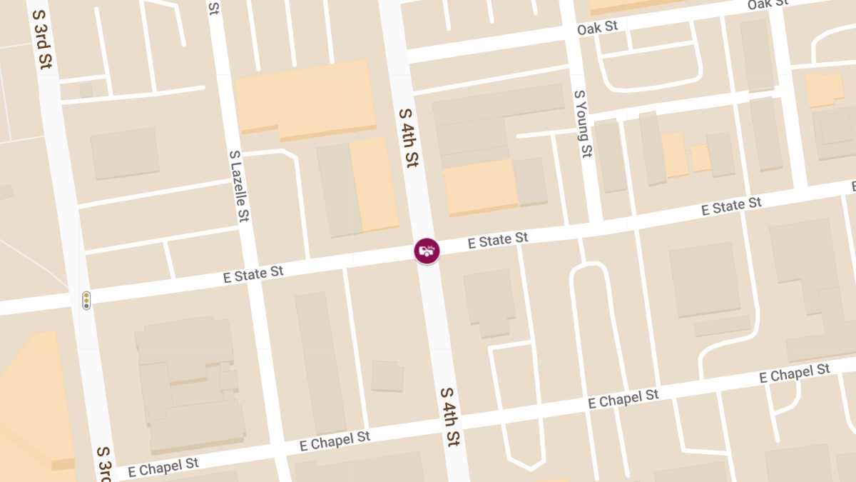 Vehicle Collision with Injuries at E State St & S 4th St