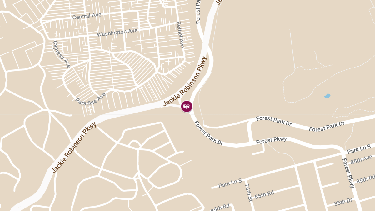 Vehicle Collision with Injuries at Forest Park Dr & Jackie Robinson Pkwy S