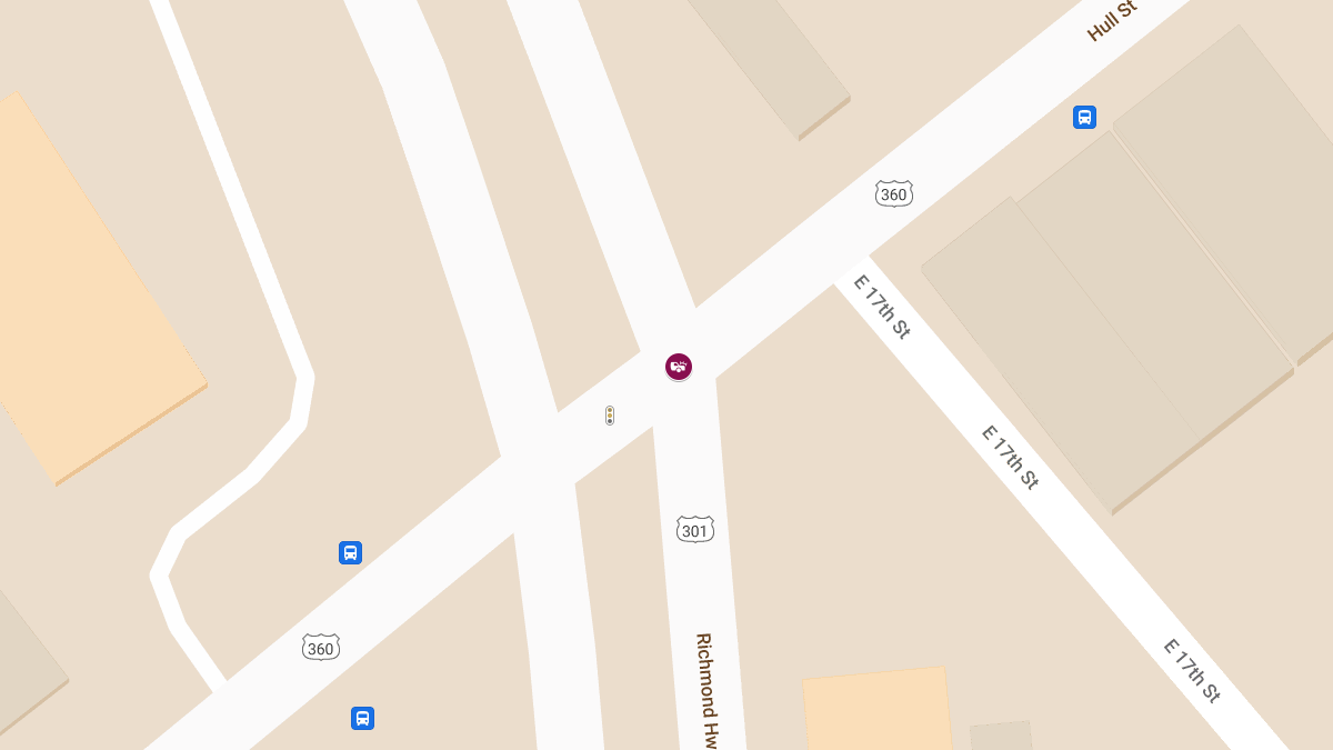 Vehicle Collision with Injuries at Hull St & Richmond Hwy