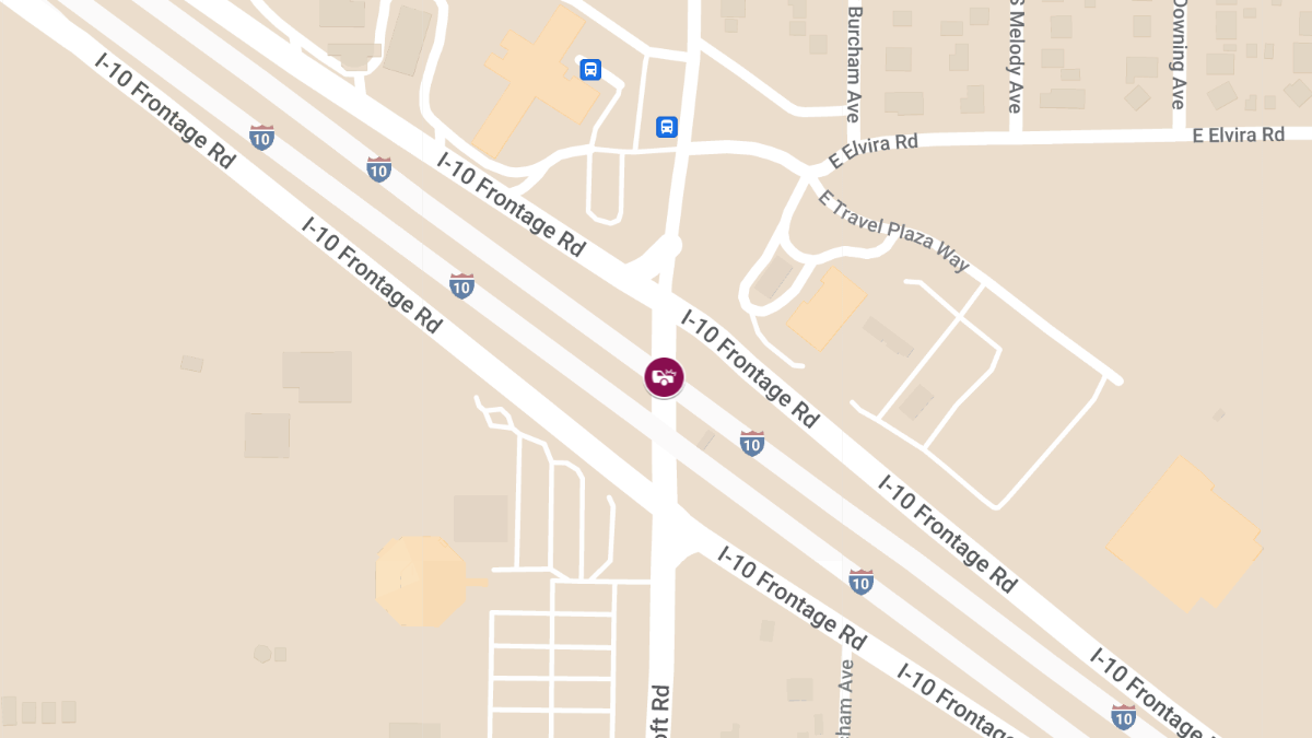 Vehicle Collision with Injuries at I-10 E & S Craycroft Rd