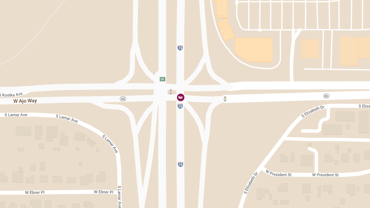 Vehicle Collision with Injuries at I-19 S and W Ajo Way