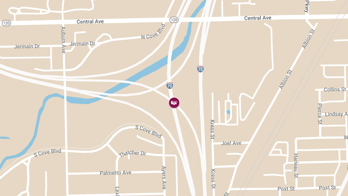 Vehicle Collision with Injuries at I-475 E & I-75 S