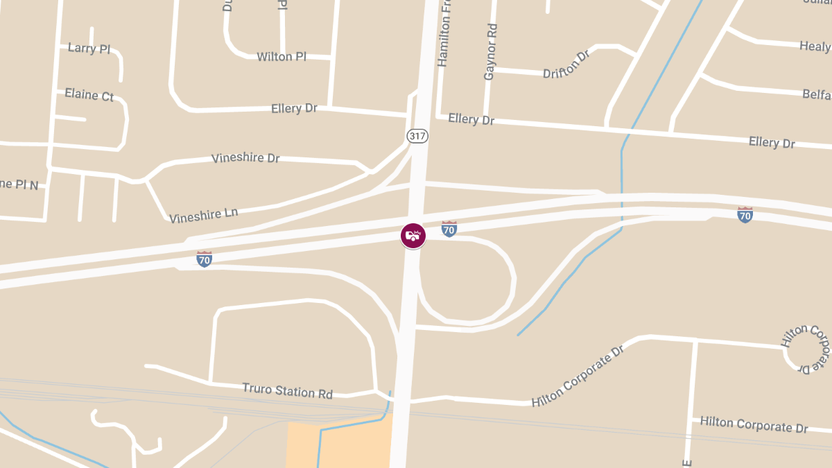 Vehicle Collision with Injuries at I-70 W and S Hamilton Rd in Eastland