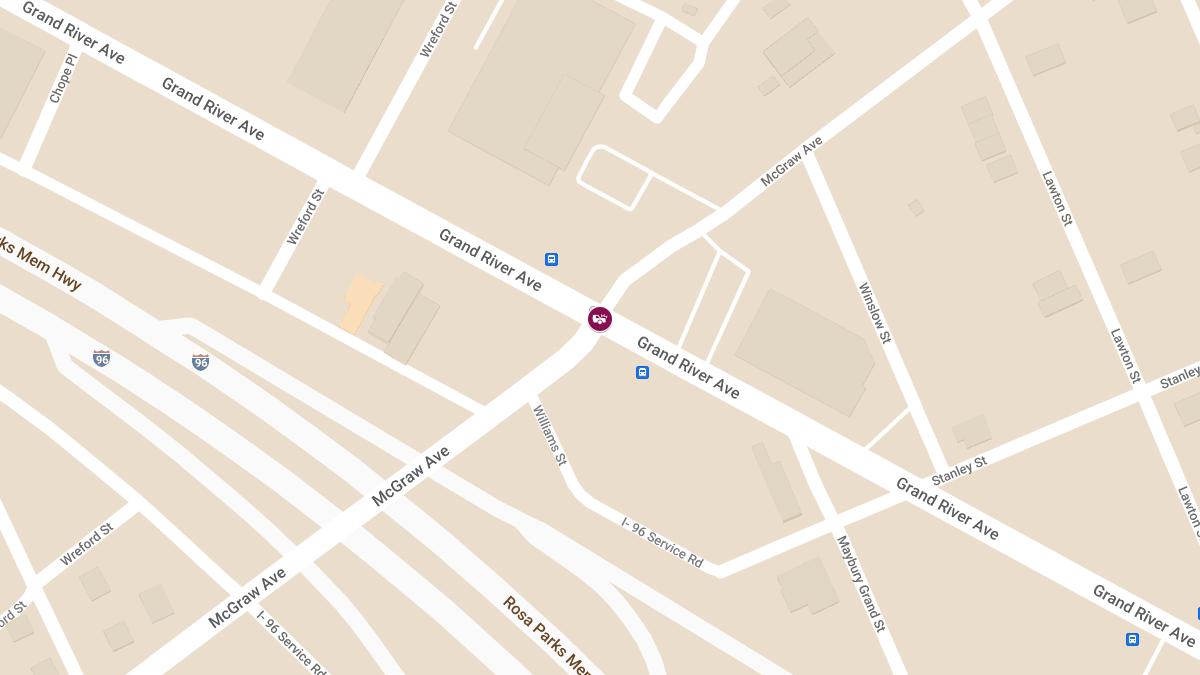 Vehicle Collision with Injuries at McGraw Ave & Grand River Ave