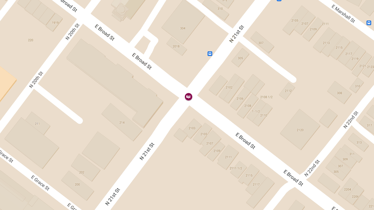 Vehicle Collision with Injuries at N 21st St & E Broad St