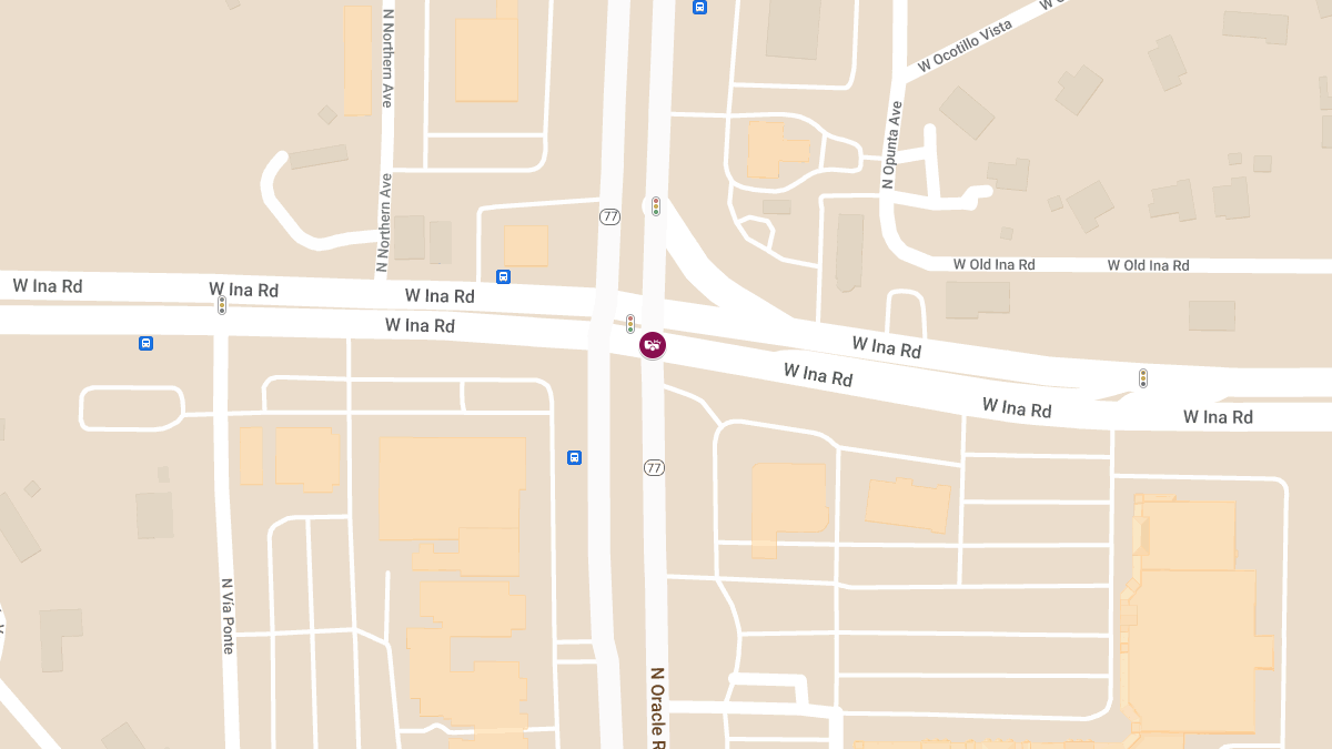 Vehicle Collision with Injuries at N Oracle Rd & W Ina Rd