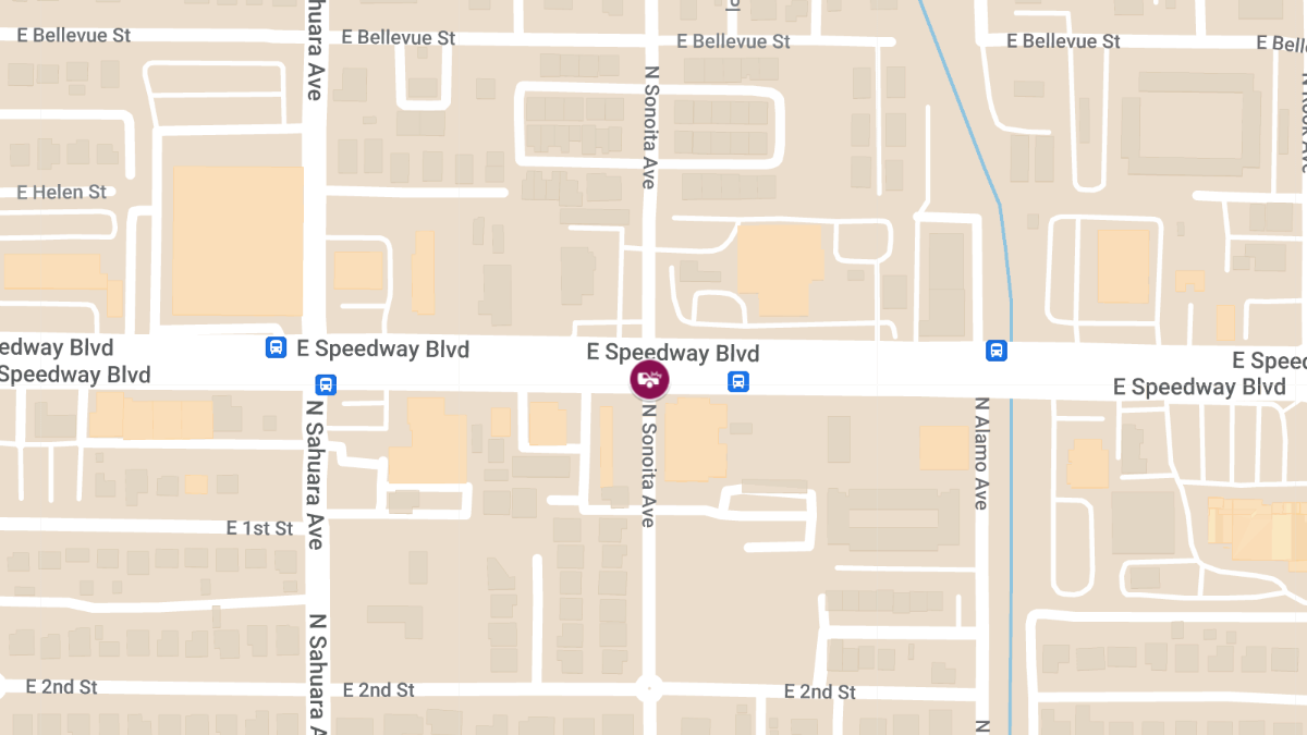 Vehicle Collision with Injuries at N Sonoita Ave & E Speedway Blvd