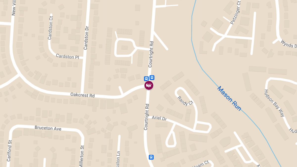 Vehicle Collision with Injuries at Oakcrest Rd and Courtright Rd