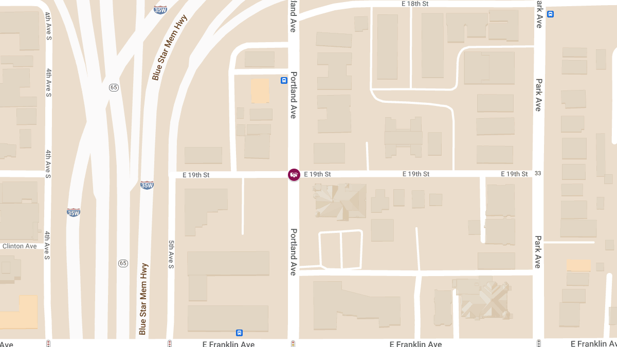 Vehicle Collision with Injuries at Portland Ave & E 19th St