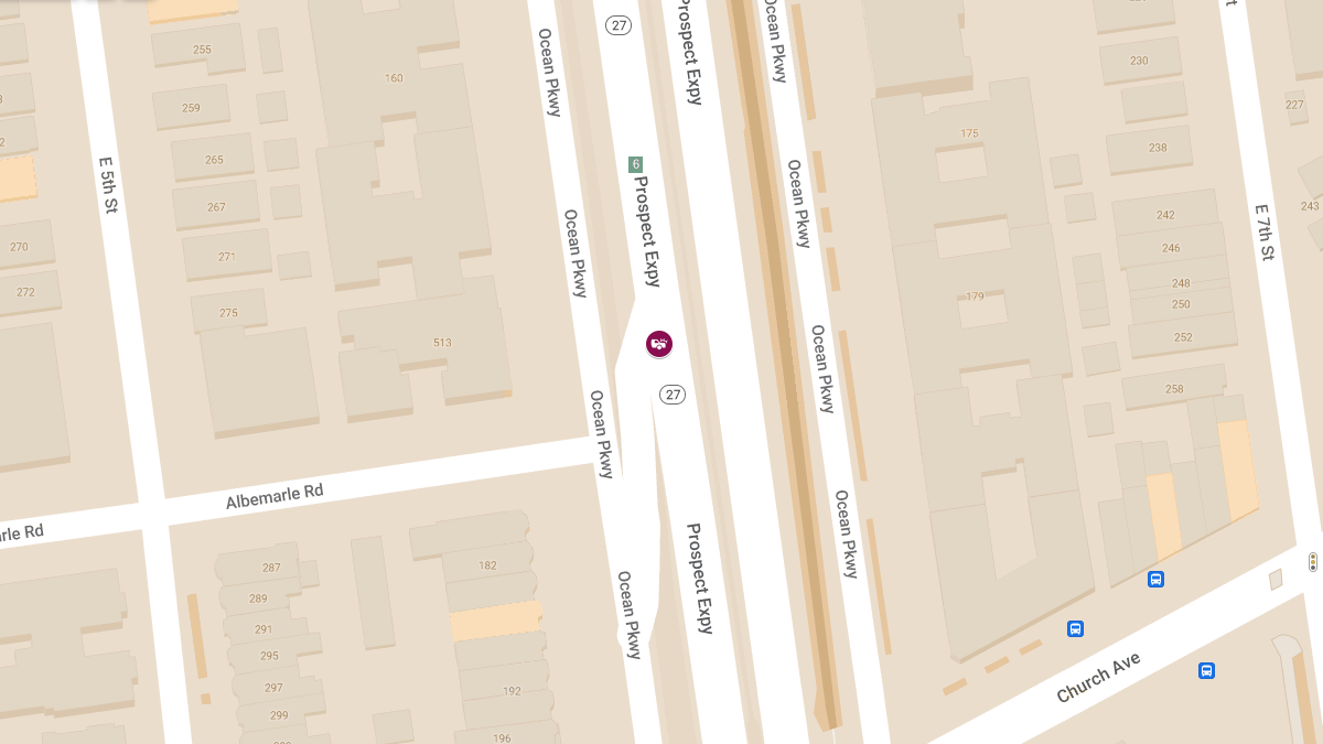 Vehicle Collision with Injuries at Prospect Expy E & Ocean Pkwy