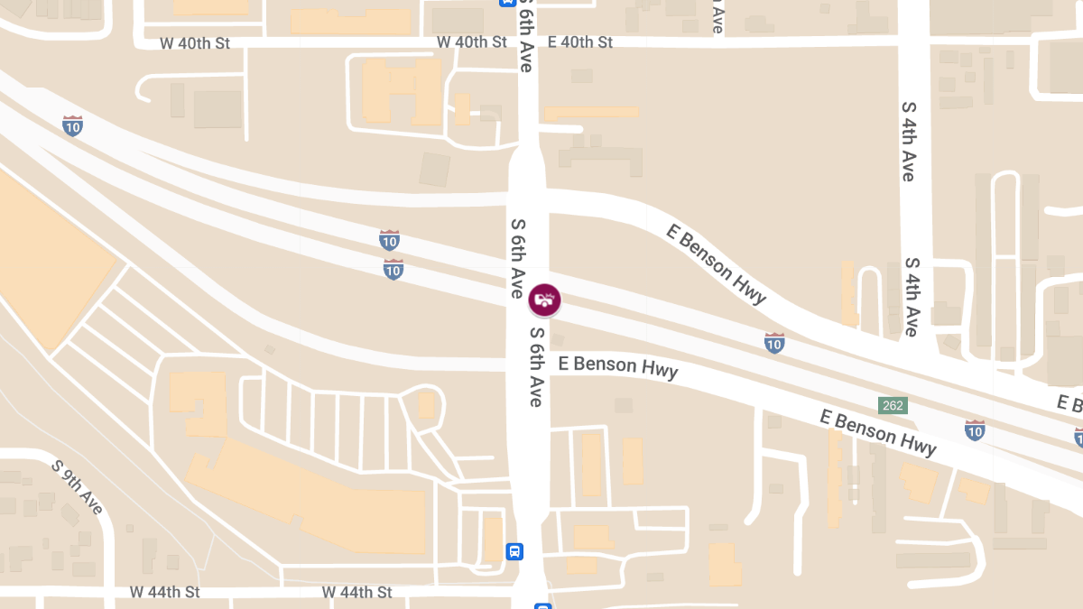 Vehicle Collision with Injuries at S 6th Ave & I-10 E
