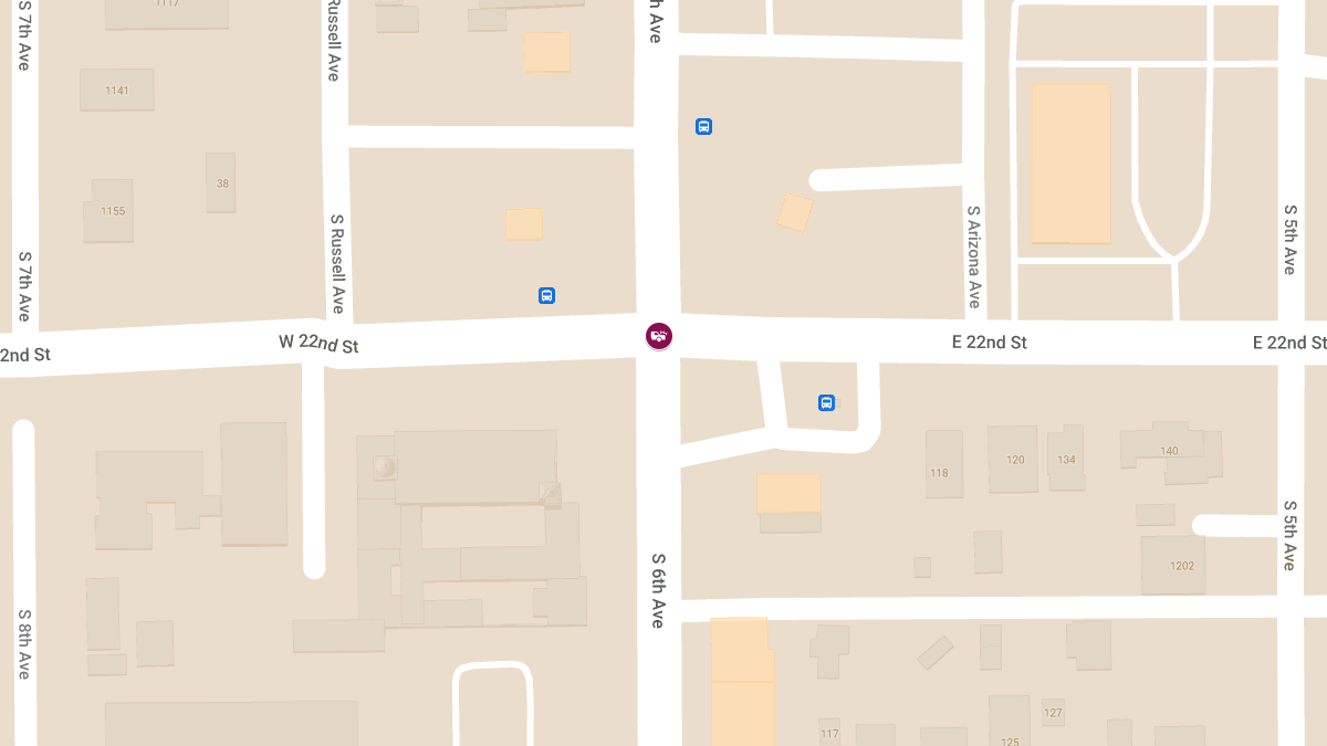 Vehicle Collision with Injuries at S 6th Ave and E 22nd St