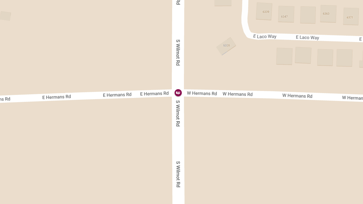 Vehicle Collision with Injuries at S Wilmot Rd and E Hermans Rd