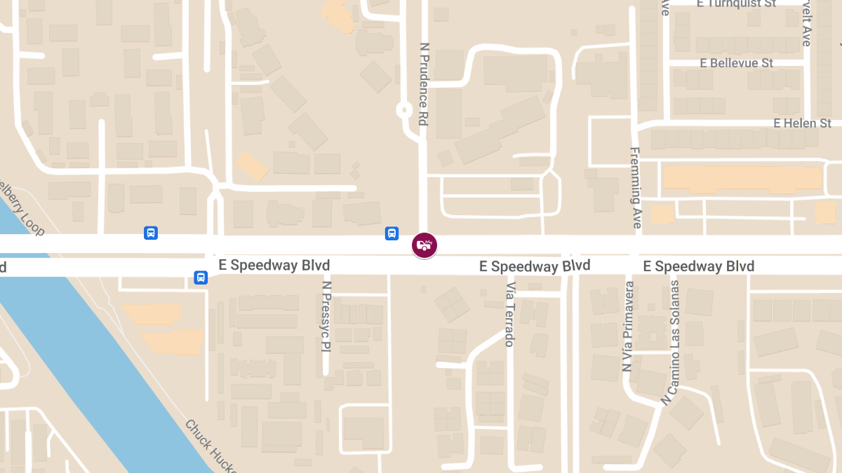 Vehicle Collision with Injuries at Speedway Blvd and Prudence Rd