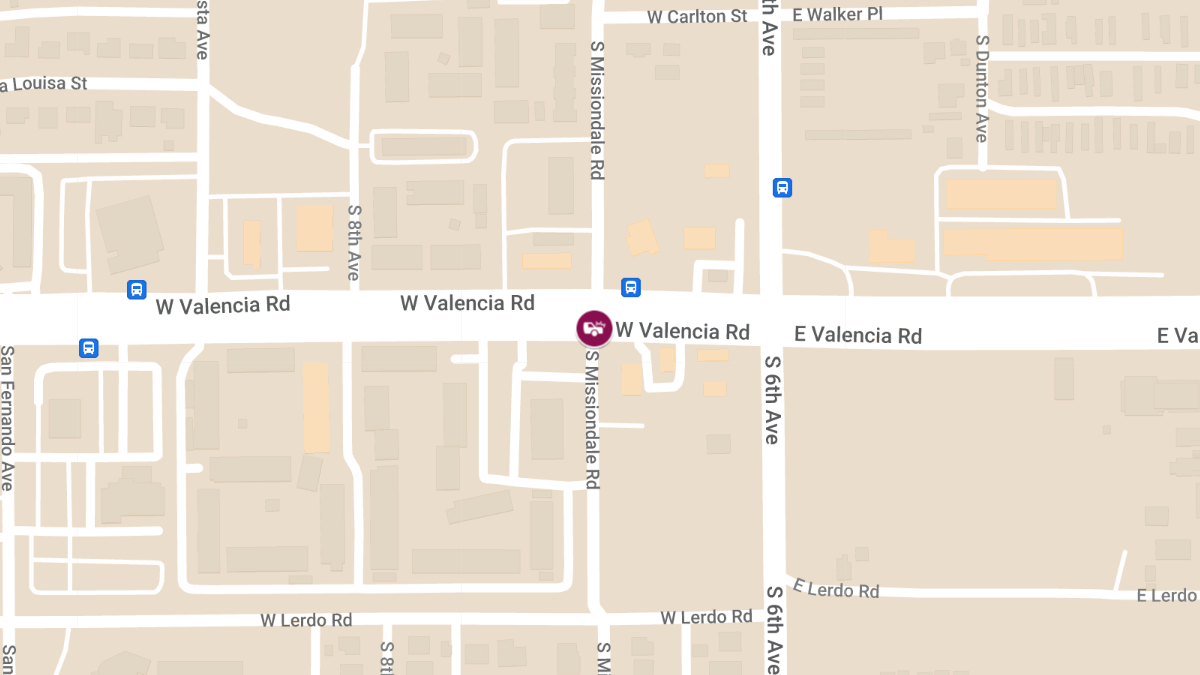 Vehicle Collision with Injuries at Valencia Rd and Missiondale Rd